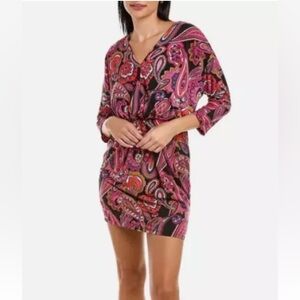 Trina By TRINA TURK  Birch Paisley Print Mini Dress Size Medium
